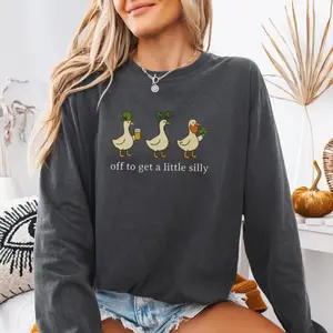 St Patricks Day Long Sleeve Shirt, St Paddys Day Goose T-Shirt, Funny Irish St Pattys Day Tee