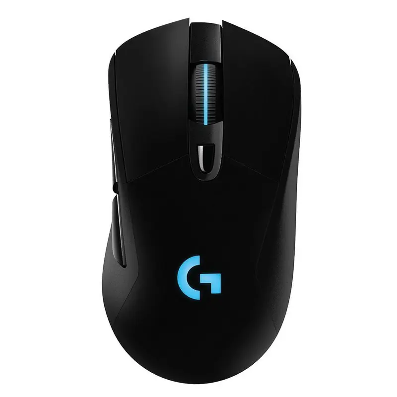 Logitech G703 Lightspeed Wireless Gaming Mouse W/Hero 25K Sensor, PowerPlay Compatible, Lightsync RGB, Lightweight 95G+10G Optional, 100-25, 600 DPI, Rubber Side Grips - Black