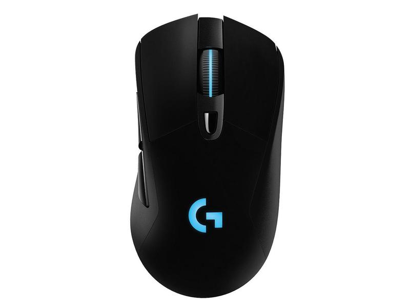 Logitech G703 Lightspeed Wireless Gaming Mouse W/Hero 25K Sensor, PowerPlay Compatible, Lightsync RGB, Lightweight 95G+10G Optional, 100-25, 600 DPI, Rubber Side Grips - Black