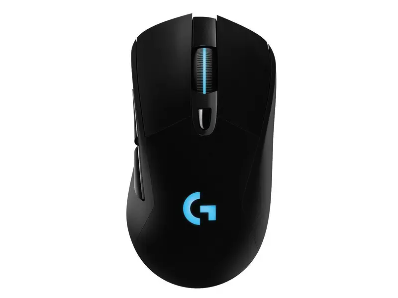 Logitech G703 Lightspeed Wireless Gaming Mouse W/Hero 25K Sensor, PowerPlay Compatible, Lightsync RGB, Lightweight 95G+10G Optional, 100-25, 600 DPI, Rubber Side Grips - Black