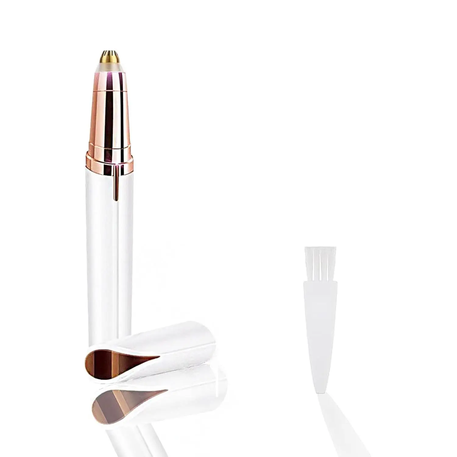 Trimmer Pen for wemen,Eyebrow Hair Remover for face Fingers Legs Mouth, Safe Eyebrow Shaver Razor Tool Painless Precision(White)