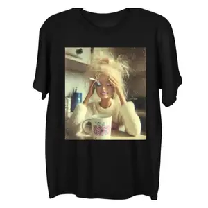 Funny Distressed Doll Face Viral Meme Graphic Unisex Shirt