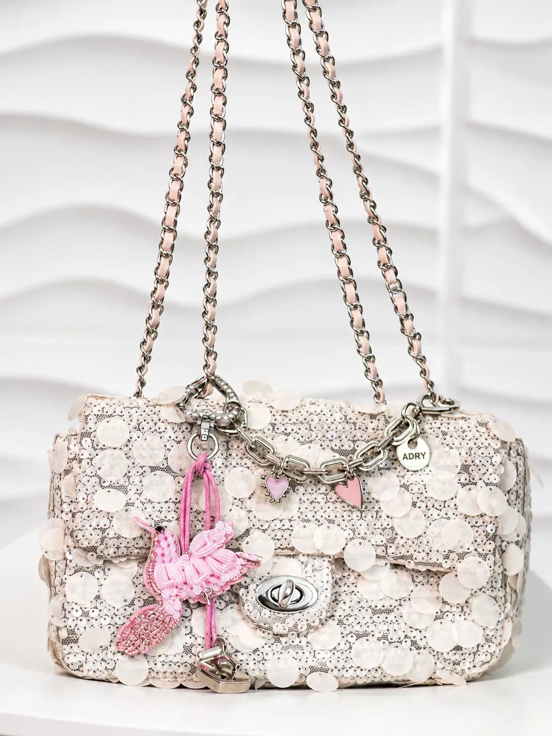 Adry's Perla Sequin Charm Bag