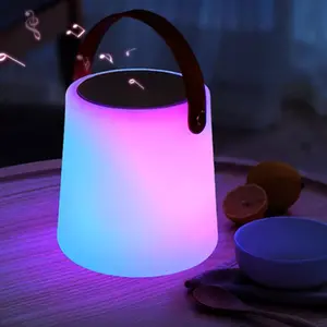 Smart Graffiti App Bluetooth Speaker with RGB Light Portable Waterproof LED Lamp Voice Control Timer for Ultimate Audio and Lighting Audio Smartphone