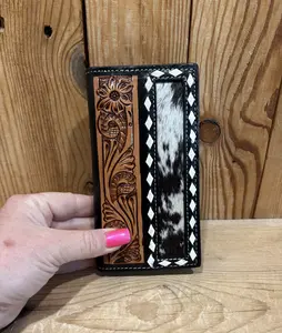 Men's Tall Cowhide Rodeo Wallet!
