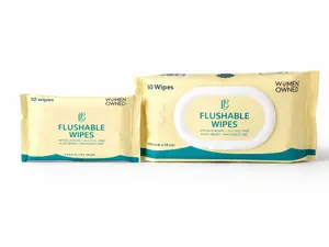 L&B Flushable Wipes -Travel Size