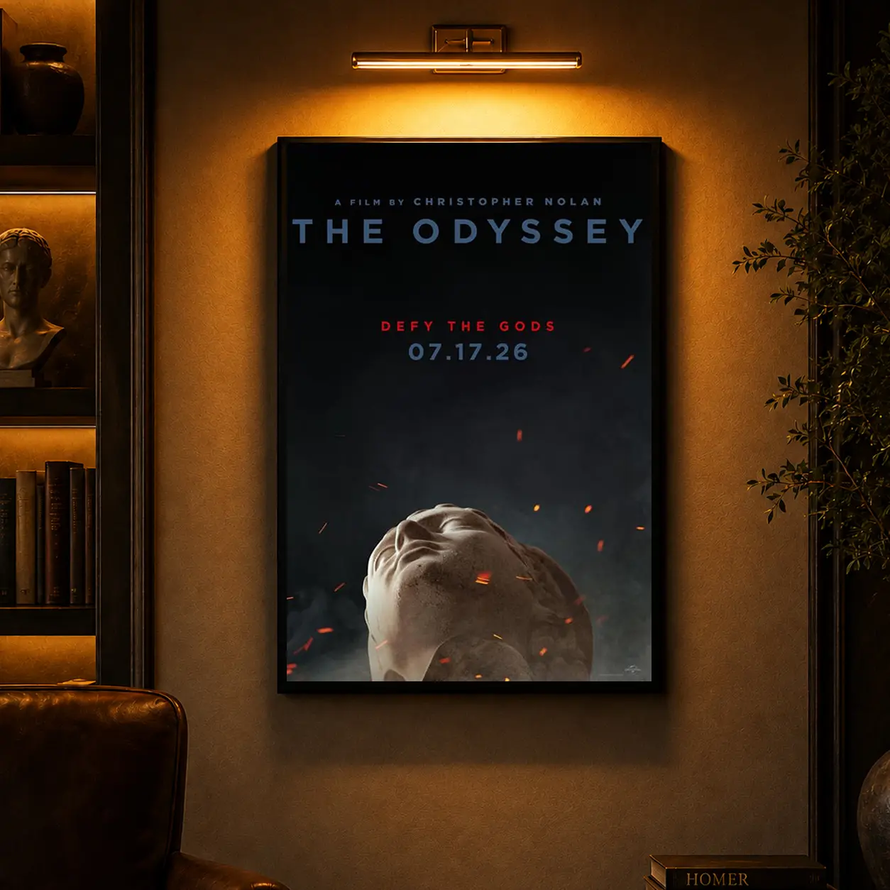 The Odyssey Movie Poster, Movie Poster, Film Decor For Home Bedroom Dorm, The Odyssey Movie Fan Collectibles Gift