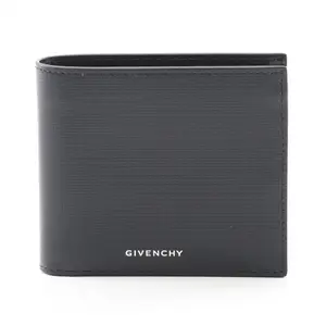 Pre-owned GIVENCHY Calfskin Small Leather Goods Classic 4G Leather Wallet