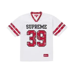 Supreme Men's Bandana Football Jersey White, from StockX