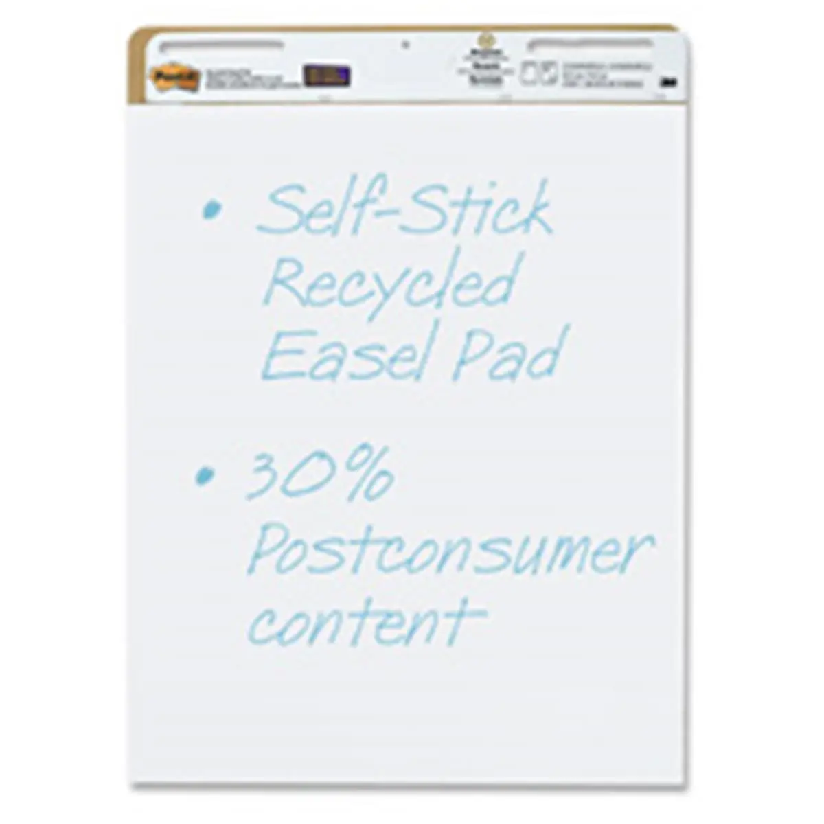 3M MMM559RP Self-Stick Easel Pad - Repositionable Adhesive Back, 25in.x30.50in., 30 Sheets, 2 Pads per Carton, 30% Post-Consumer Content, for Meetings