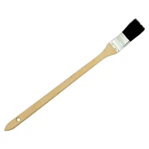 MBS 1.5" Angled Radiator Paint Brush with Natural Black Bristles