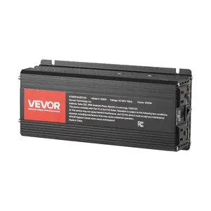 VEVOR 12V 600W Solar Wind Power Kit, 2PCS 100W Solar Panel+ 400W Wind Turbine+ 12.8V 100Ah LiFePO4 Battery+ 1000W Power Inverter+ MPPT Wind/Solar Hybrid Controller for Home RV Boat Farm Off-Grid