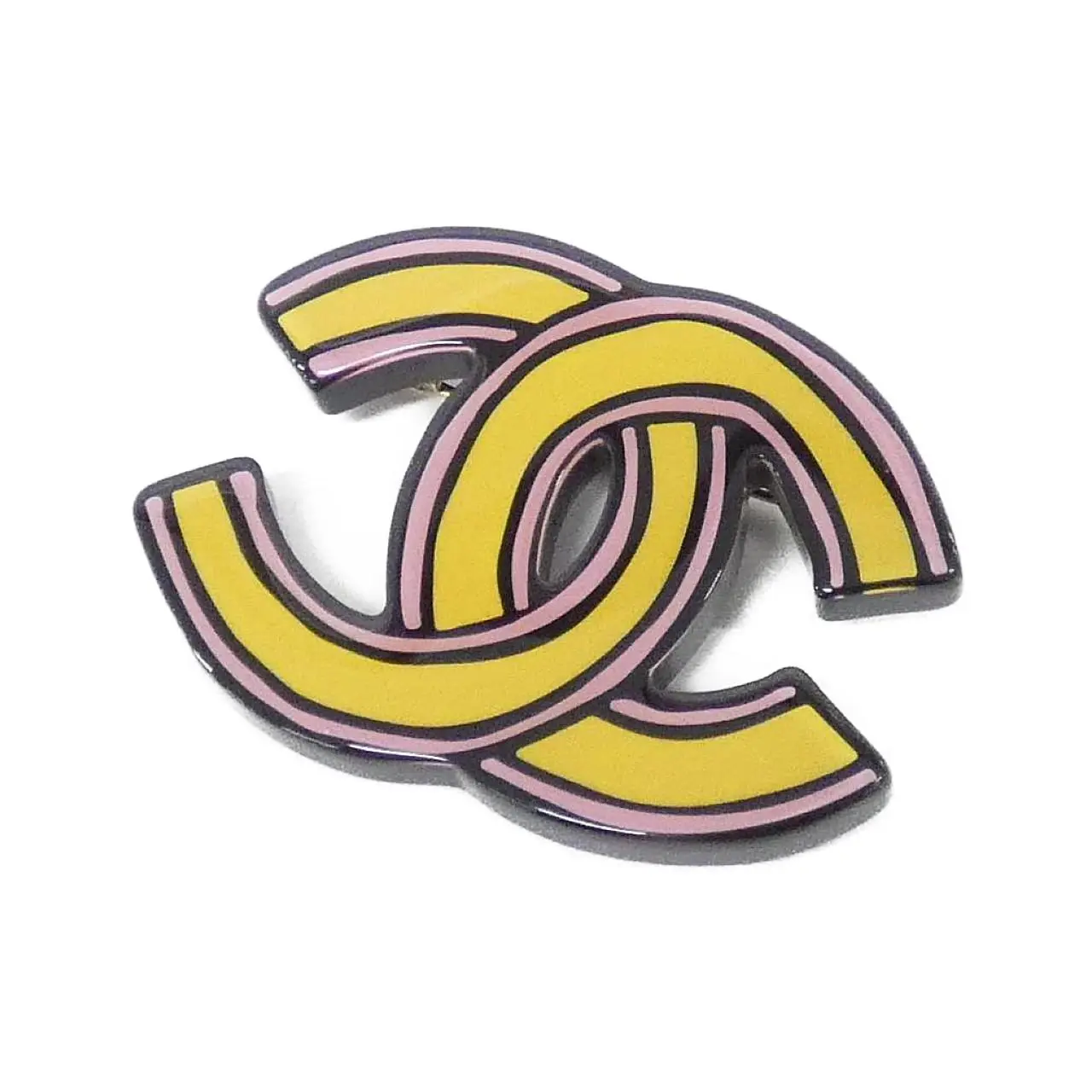 Pre-owned CHANEL Brass Small Leather Goods Brooch