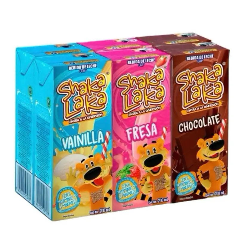 3 pack Shaka laka Fresa vainilla chocolate - Sweet Strawberry Flavor Snack from Guatemala…