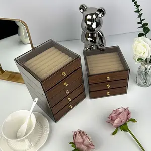 Elegant Jewelry Box for Organized Storage, Premium Walnut Wood Multi-Layer Design for Necklaces Earrings Rings, Spacious Capacity for Accessories, Multi Compartment Design