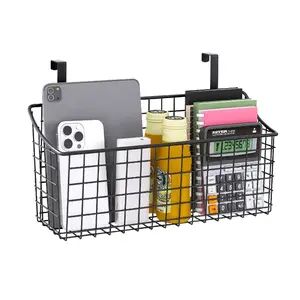 Kitchen Cabinet Door Hanging Basket Organizer, Multi-Functional Storage Bin for Kitchen and Bathroom, Space-Saving Shelving Solution
