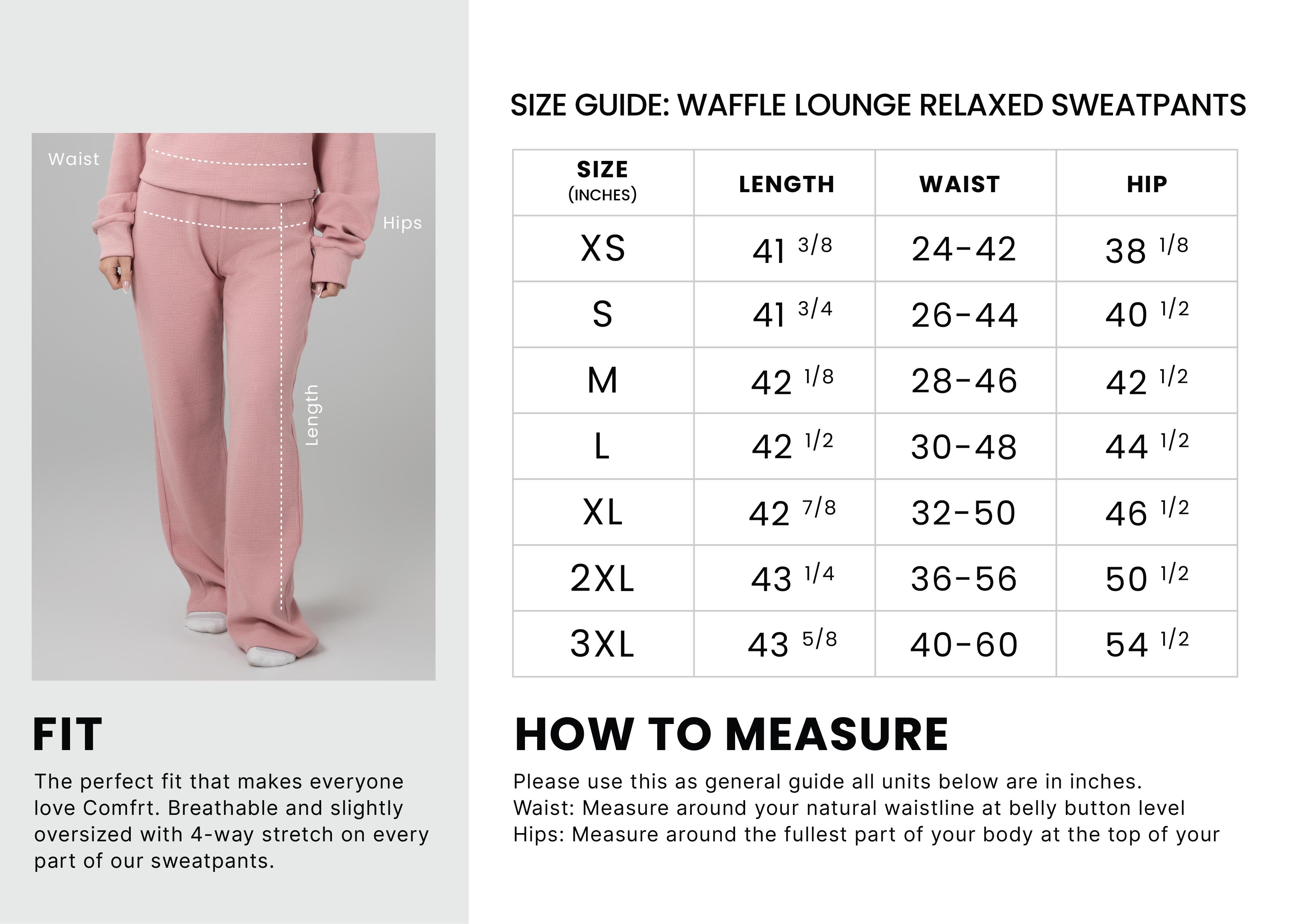Comfrt | Waffle Lounge Relaxed Sweatpants