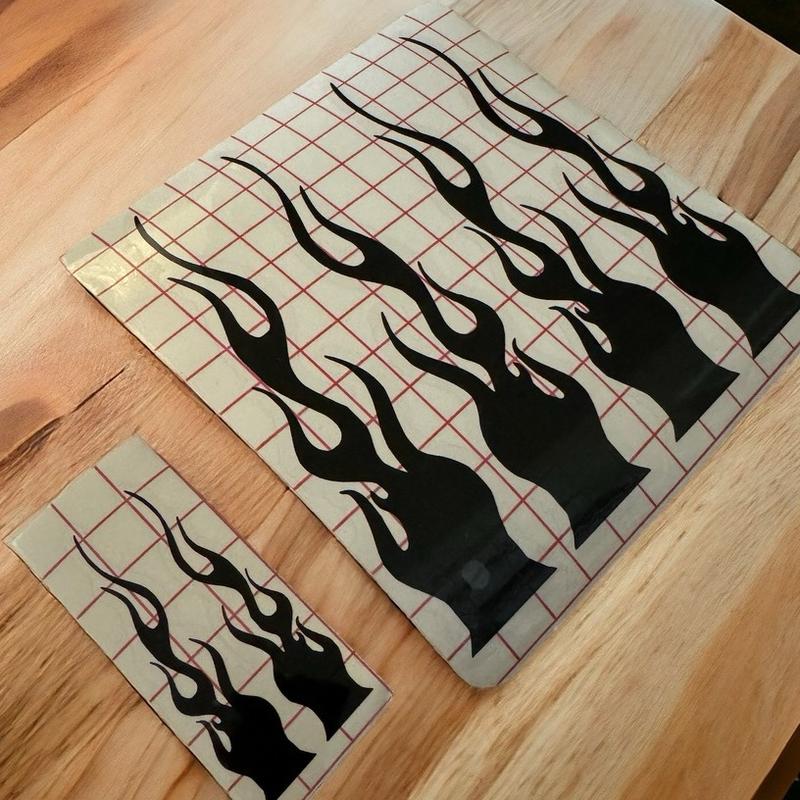Flamas Car Sticker - Unique Design, High-Quality Print, Perfect for Personalizing Cars and Car enthusiasts