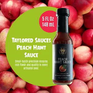 5 oz Peach Hawt Sauce | Small Batch Artisan Sauce