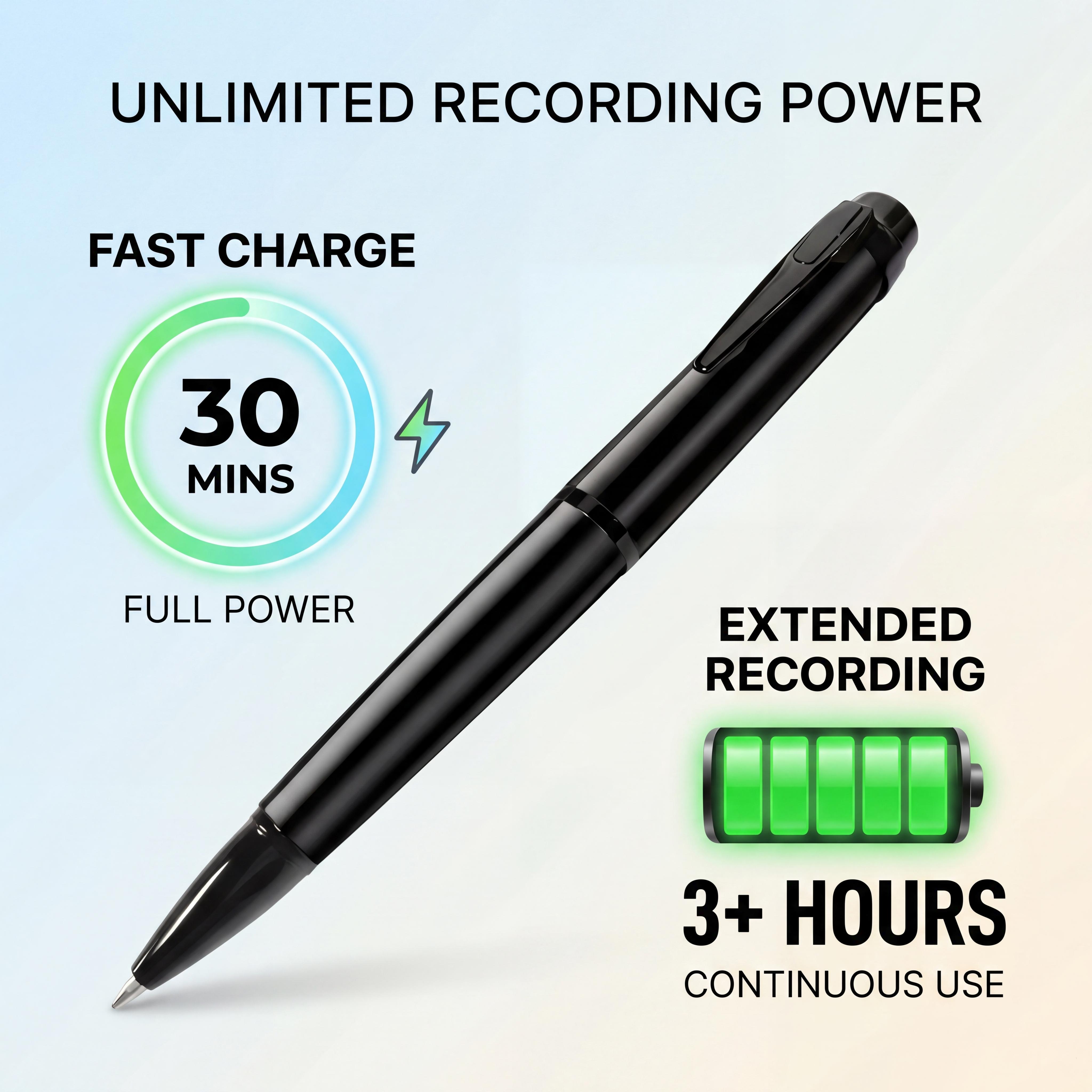 1)Summervibes Security Pen Camera 64GB BodyCam Home Outdoor Small 1080P Motion Detection Cam Meeting Recording Card Mini camera security cameras for home[NO WIFI]
