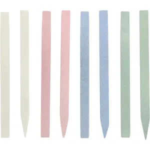 8 Pieces Stone Nail File and Pumice Stone Stick Set - Nail Cuticle Pusher and Buffing Tool for Home and Salon Use