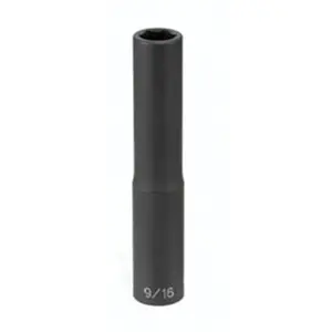 212 MAIN Grey Pneumatic 2036XD Impact Sockets Set, 0.5 in. Drive, 1.13 in. Extra-Deep