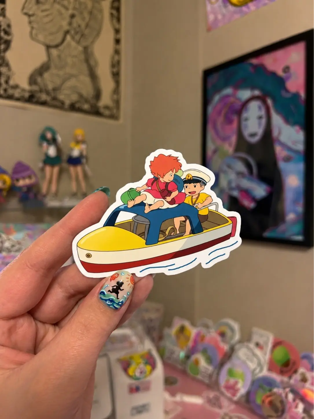 Ponyo Sosuke Ghibli Studio Sticker, Anime Ghibli, Anime Ponyo Sticker