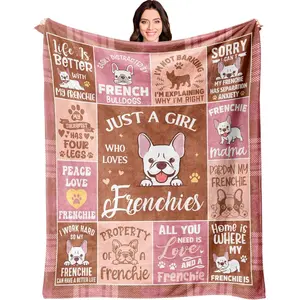 Christmas French Bulldog Gifts, german Blanket, rottweiler Xmas Gifts for Women, Frenchie Gift for Frenchie Lovers Owners, Frenchie Dog Mom Presents