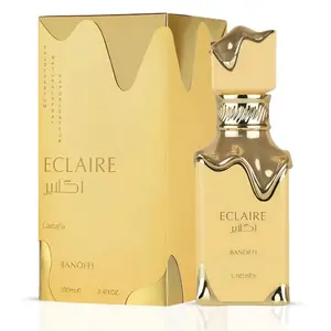 Lattafa Éclaire Banoffi Eau de Parfum 3.4 oz (100ml) – Long-Lasting Unisex Fragrance with Gourmand, Sweet, Notes