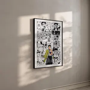 Demon Slayer Manga Poster - Gyomei Himejima - Curated Manga Panels