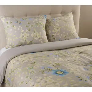 Home Reflections Floral Pique Comforter & Sham Set- Full