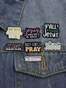 Classic Personalized Letter Badge Pins, Creative Fun Clothing Accessories, Halloween All Seasons Casual Style Decorations, Fashion Accessory, Men Accessories