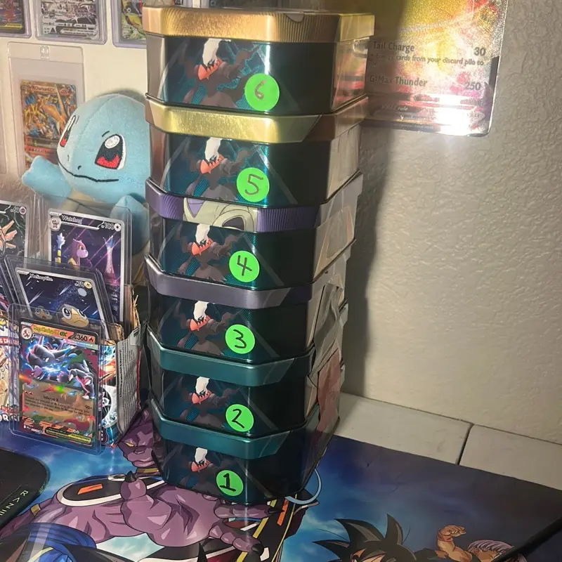 $20 Darkrai Mystery Tin - Secure Hold, Durable, Damage Shield, Item Protection. Guaranteed value of at least 150% in the stack