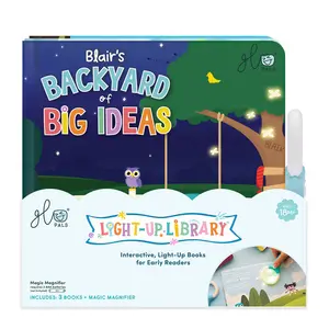 Glo Pals Light-Up Library: 3 Book Set + Magnifier