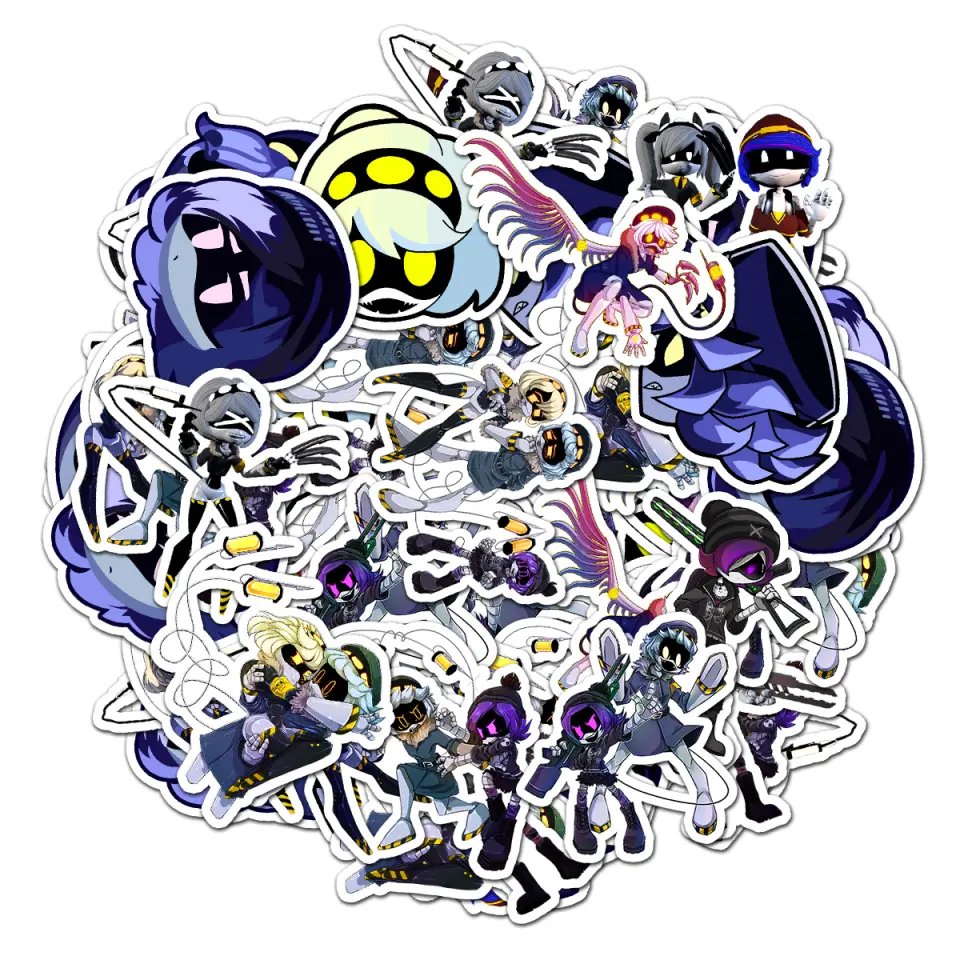 Murder Drones Pack 20 PCS Sticker, Movie character Cartoon Decal, Funny Stickers Decorative for kid Laptop PC Wall Bottle Book Stickers