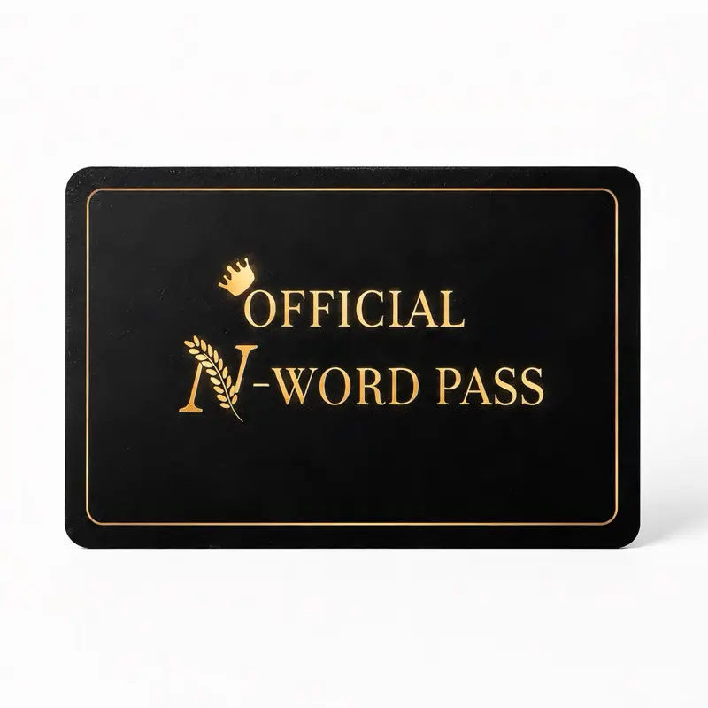 Funny “Word” Pass Card – Novelty Parody Wallet Card | Viral Gag Gift, Joke Card & Conversation Starter