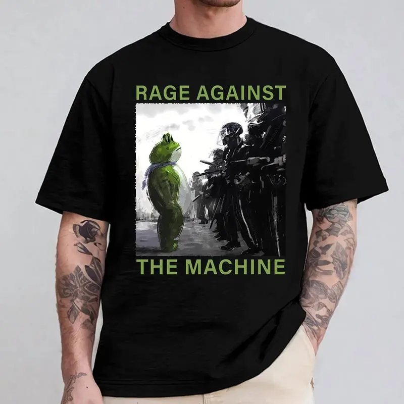Unisex Portland Frog Anti-ICE Abolish ICE T-Shirt, 100% Soft Breathable Cotton Short-Sleeve Crewneck, Fitted Casual Streetwear Sports Top with Unisex Appeal