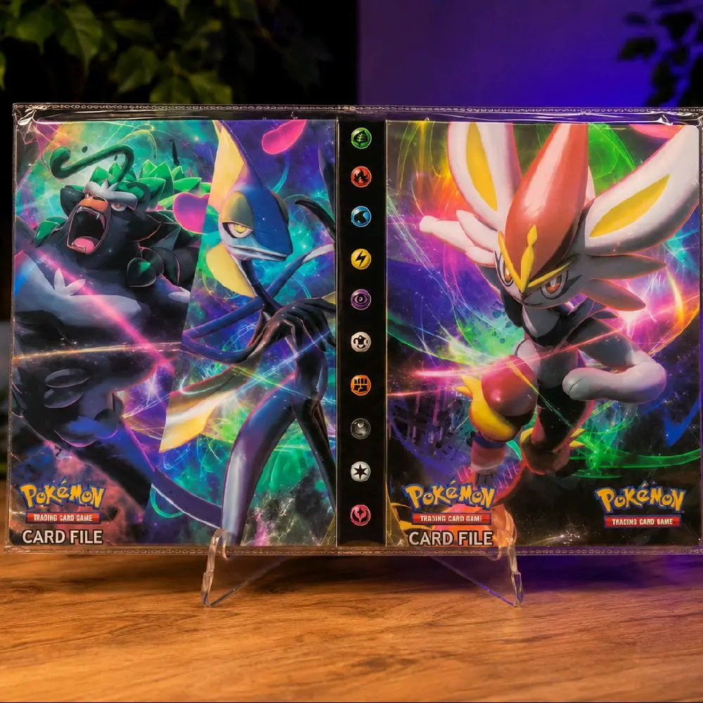 Pokémon Card Binder – Rillaboom, Inteleon & Cinderace | 240-Card Capacity | BRAND NEW