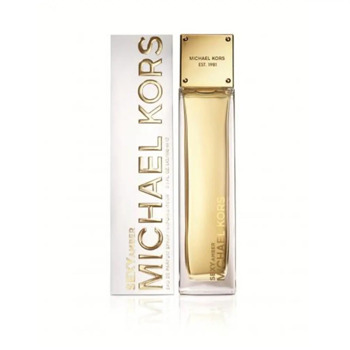 MICHAEL KORS Sexy Amber Unisex Eau de Parfum Spray, 3.4 oz, Warm Oriental Floral Fragrance with Woody Notes, Eau De Parfum Spray Unisex Fragrance