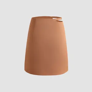 Cider [size 2-10] Light Brown Waist Cut Out Skirt