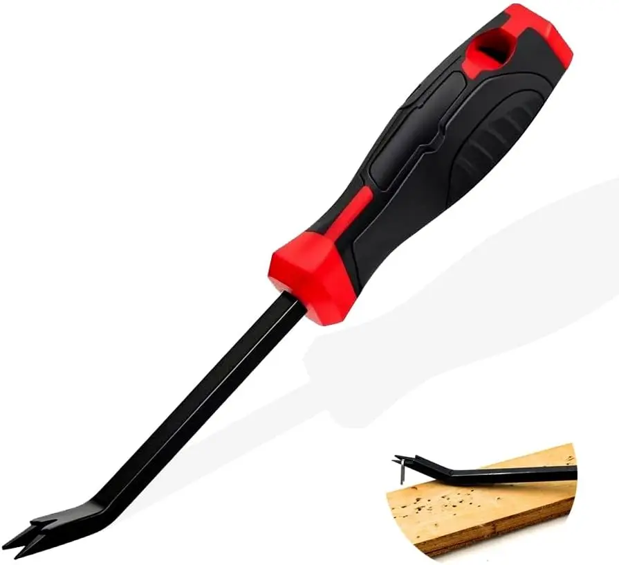 Heavy Duty Staple Remover - Compact Portable Upholstery Staple Puller Lifter Tool with Durable Construction, Ergonomic Grip for DIY Enthusiasts, Commercial & Home Use on Carpet, Wood