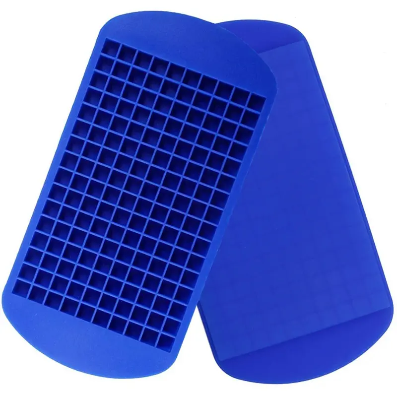 Silicone Ice Mold - 160-Grid Freezer-Safe Specialty Kitchen Utensils, Ice Cube Trays for Freezer, Whiskey Bar Molding Tool