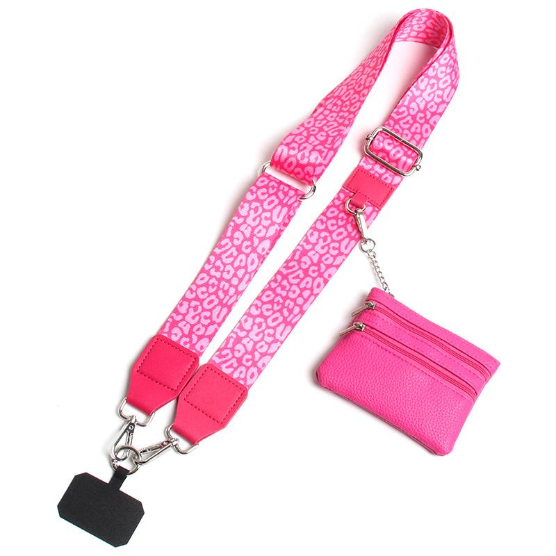 Sexy leopard print mobile phone crossbody strap, phone sling, phone charms, multi-functional and adjustable, can be used for mobile phone decoration, backpack decoration, backpack decoration with wallet, suitable for gifts to give to your girlfriend