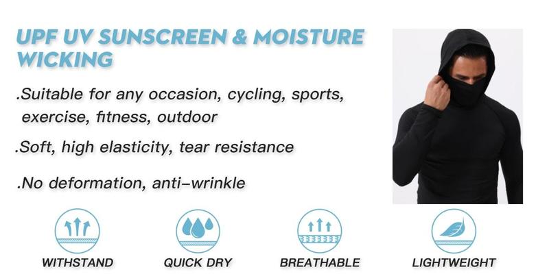 OKP 6-Piece Men's Casual Hoodie Pullovers Blue Black Light Gray Slim Fit Long Sleeve Lightweight UPF Sun Protection Soft Breathable Timeless Classic Versatile Machine Washable Comfort Multi-Occasion Wear Menswear Set  Stylish Tops