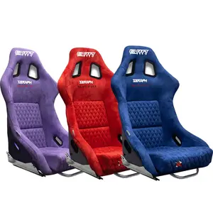 Bull Boost Adjustable Racing Lowered Ultra Max Bucket Seat w/ Seat Rails
