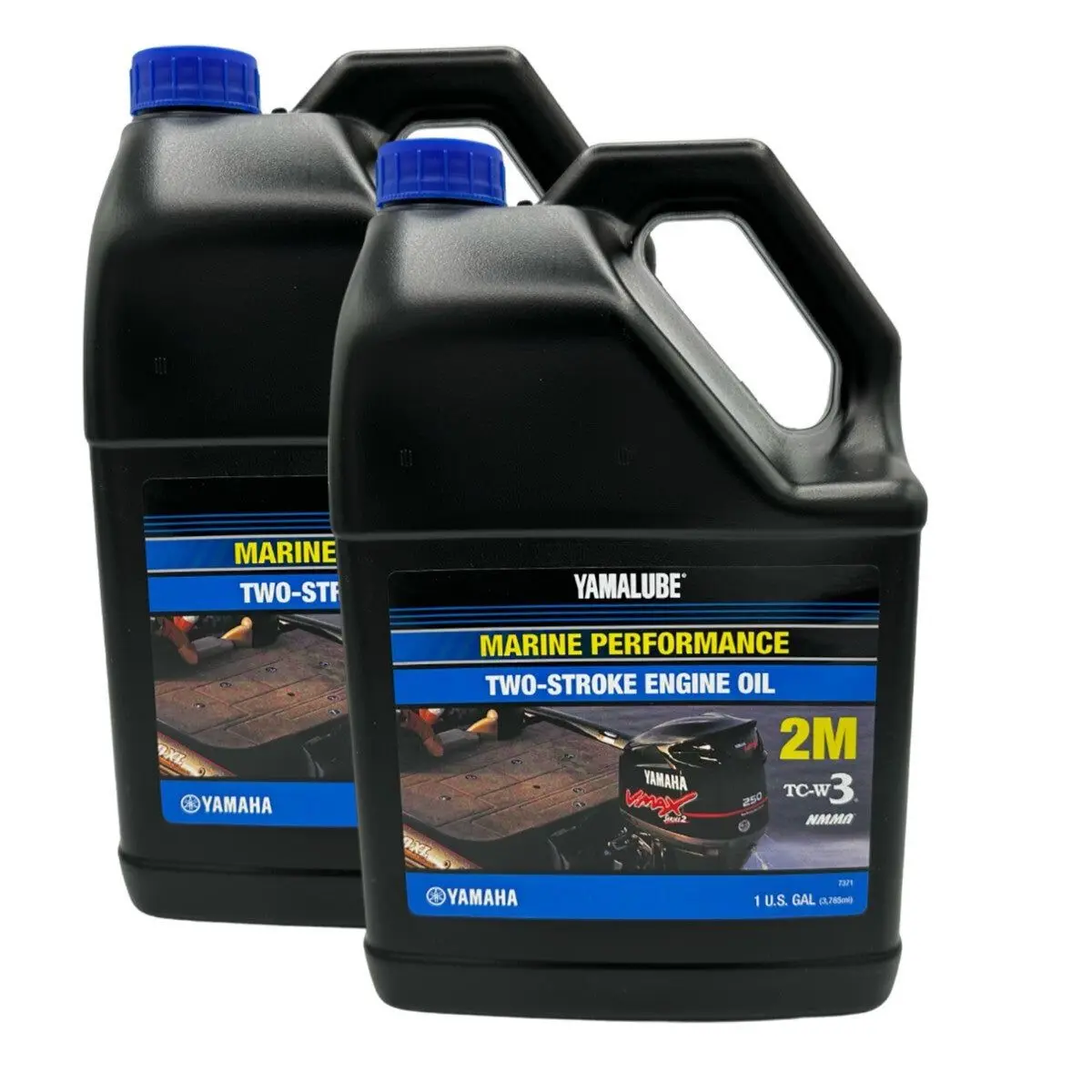Yamalube Outboard 2M Marine Semi-Synthetic 2 Stroke Oil LUB-2STRK-MI-04-2PACK
