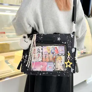 New Fashionable Sweet Girl Ulzzang Ita Bag Daily Commuting Women Light Crossbody Bag Comic Exhibition Portable Y2K Shoulder Bag