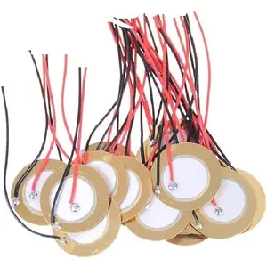 10PCS 15MM/20MM Piezo Elements Sounder Sensor Trigger Drum Disc 6.5KHZ + Wire Copper (20MM)