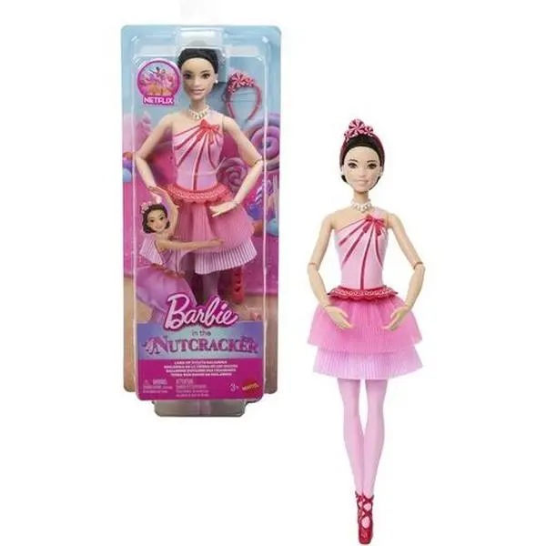 Nutcracker Land of Sweets Articulated Ankles Ballerina Renee Collectible Figurine with Sprinkles, Ideal for 3-4 Years/3y+ Kids