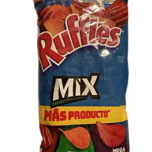 Ruffles Switch or Ruffles Mix! Salsa Negra, Ruffles Queso, Mega Crunch Flamin Hot. Box with 5 bags of 70 grams candy wholesale snack chip